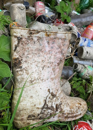 Assorted rubbish dumped in Sean Walsh Park
