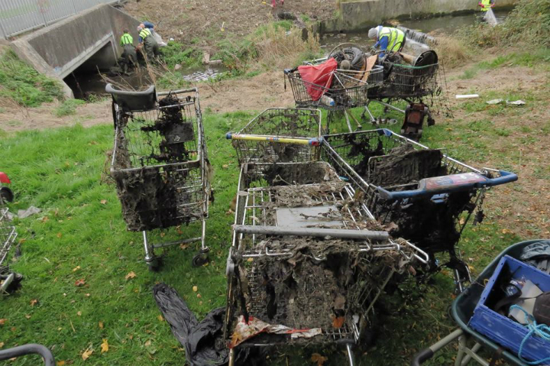 Shopping trolleys dumped in SWP